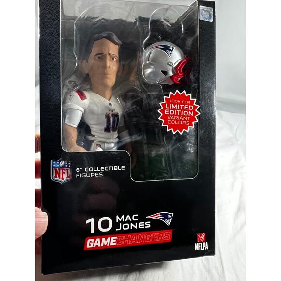 NFL Mac Jones Figure #10 Game Changers Limited Edition 6" Excite 2023 NEW Sealed - Picture 2 of 16